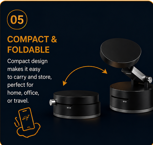 360° Magnetic Phone Holder for Car Dashboard & Air Vent – Universal Mobile Phone Mount