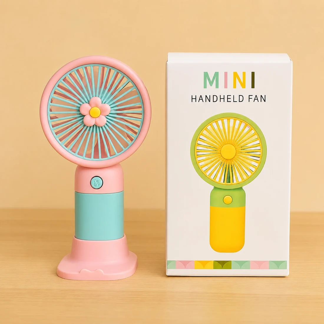 Mini USB Rechargeable Portable Cooling Fan | 3 Speed Adjustable Handheld & Desktop Fan