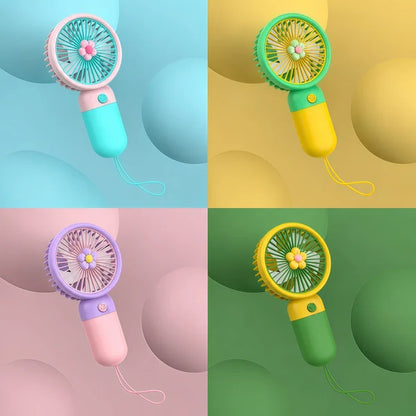 Mini USB Rechargeable Portable Cooling Fan | 3 Speed Adjustable Handheld & Desktop Fan