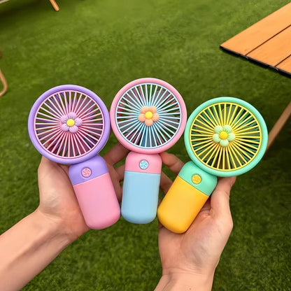 Mini USB Rechargeable Portable Cooling Fan | 3 Speed Adjustable Handheld & Desktop Fan