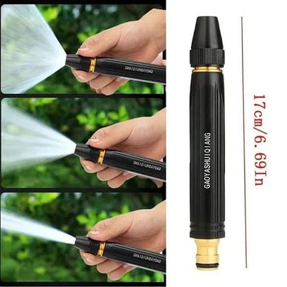 High Pressure Adjustable Water Spray Gun – Metal Garden Hose Nozzle for Cleaning & Car Wash