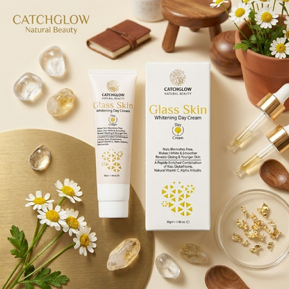 Catchglow Natural Beauty Glass Skin Day Cream 30g – Hydrating Radiant Glow Face Moisturizer