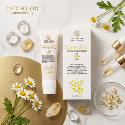 Catchglow Natural Beauty Glass Skin Day Cream 30g – Hydrating Radiant Glow Face Moisturizer