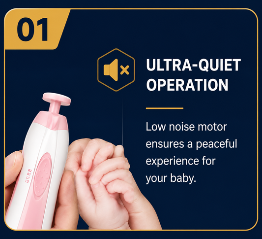 5-in-1 Electric Baby Nail Trimmer & Nail Care Kit for Newborns, Kids & Adults