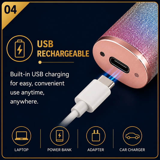 2-in-1 Rechargeable Eyebrow Trimmer & Facial Hair Remover for Women | USB Electric Hair Removal Shaver