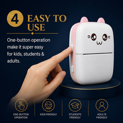 Portable Mini Thermal Printer | Wireless Bluetooth Pocket Printer for Android & iPhone