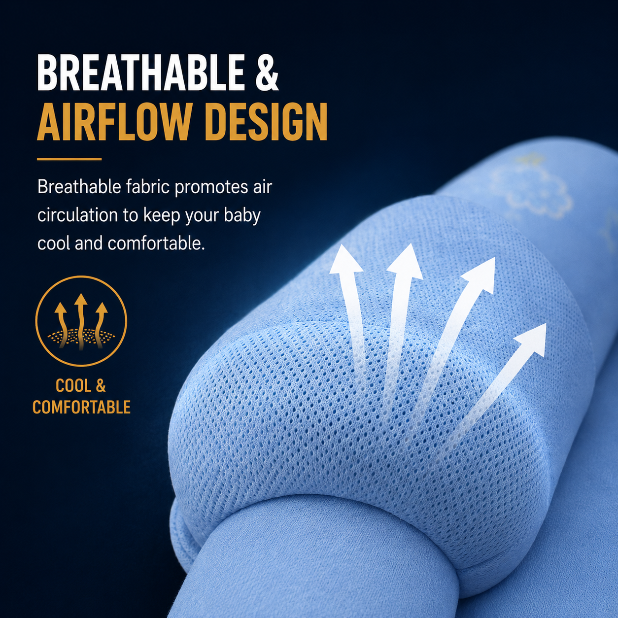 Baby Head Shaping Pillow for Newborn – Soft Memory Foam Infant Sleeping Pillow