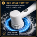 Electric Spin Scrubber Brush | Cordless Rechargeable Cleaning Brush for Bathroom, Kitchen & Tiles
