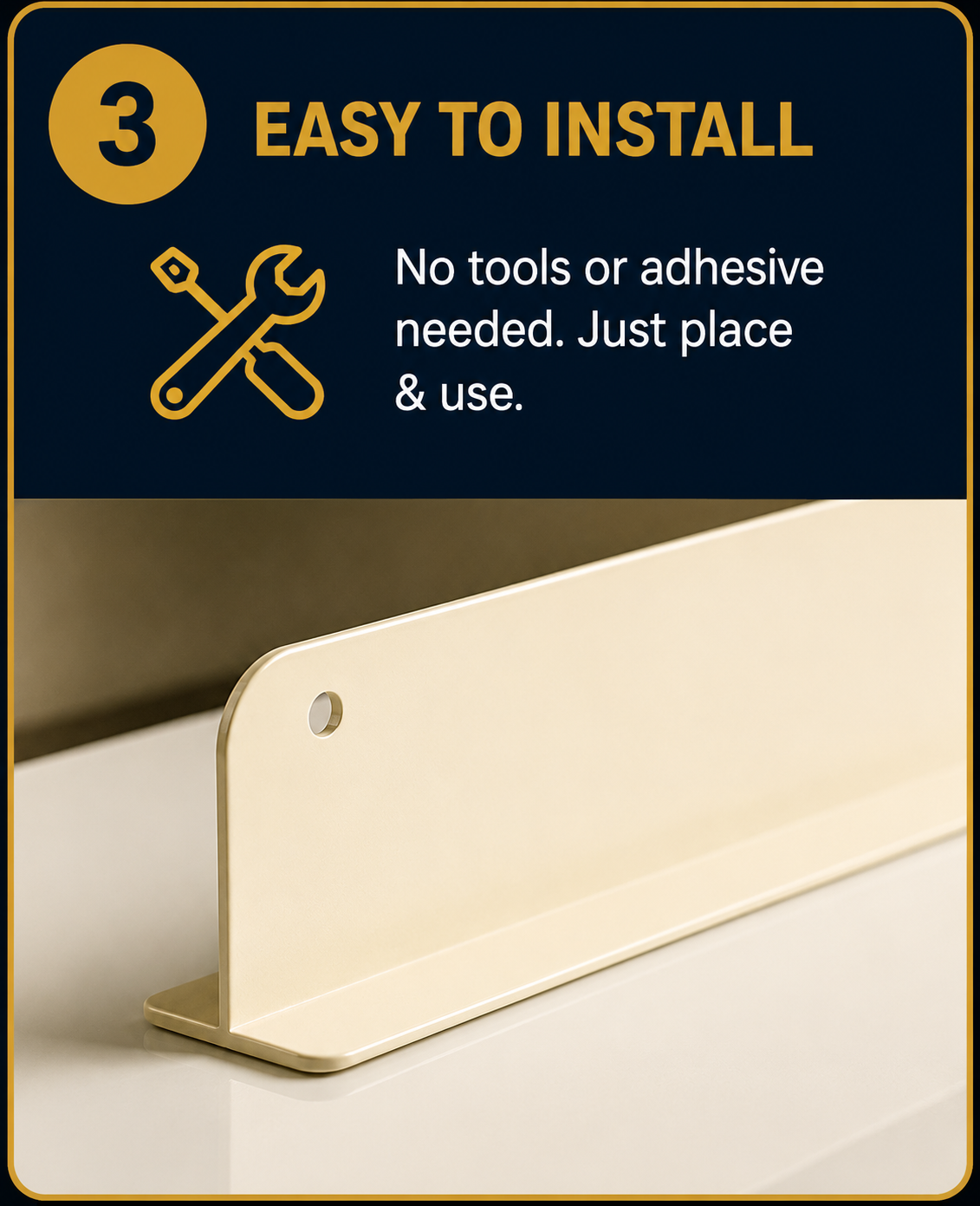 Kitchen Sink Splash Guard Water Barrier | Waterproof Countertop Splash Protector for Kitchen & Bathroom