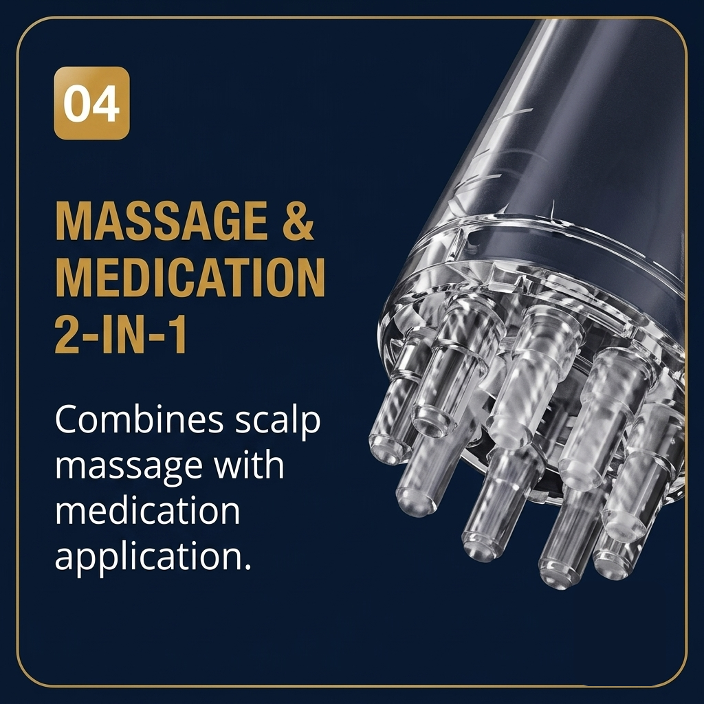 Mino 1ML Scalp Applicator Massage Comb for Hair Oil & Hair Growth Serum