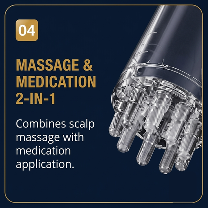 Mino 1ML Scalp Applicator Massage Comb for Hair Oil & Hair Growth Serum