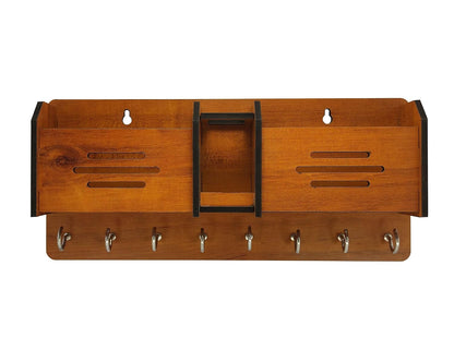 Multipurpose Wooden Key Holder – Wall Hanging Key Organizer & Home Decoration for Entryway