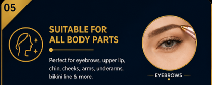 2-in-1 Rechargeable Eyebrow Trimmer & Facial Hair Remover for Women | USB Electric Hair Removal Shaver