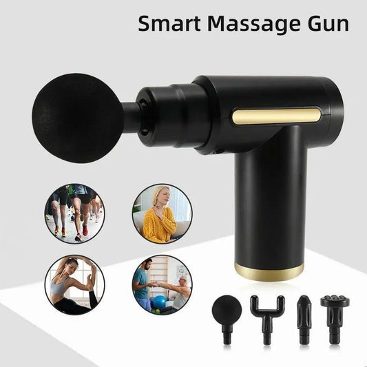 2-in-1 Massage Gun – Portable Deep Tissue Muscle Massager for Full Body Pain Relief