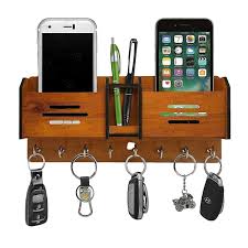 Multipurpose Wooden Key Holder – Wall Hanging Key Organizer & Home Decoration for Entryway