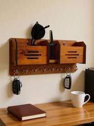 Multipurpose Wooden Key Holder – Wall Hanging Key Organizer & Home Decoration for Entryway